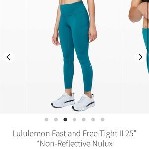 Lululemon fast & free tight 25” Non Reflective
